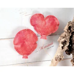 Herzballon Dekoballons rot personalisierbar handgemacht