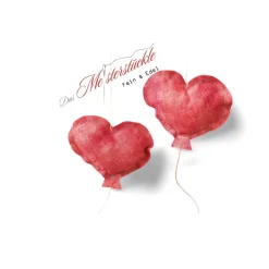 Herzballon Dekoballons rot personalisierbar handgemacht