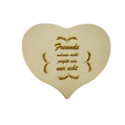 Herzen aus Holz mit individueller Gravur