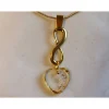 Herz-Kettenanhänger Unendlichkeit goldfarben