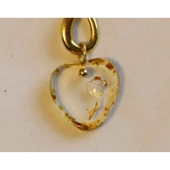 Herz-Kettenanhänger Unendlichkeit goldfarben