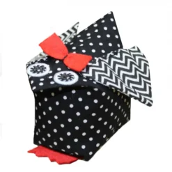 Hühner Deko Happy Easter Trio – Stoffhühner in Schwarz Weiß – Osterdeko Tischset oder Mobile