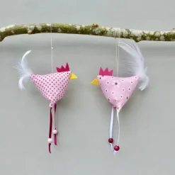 Hühner, Osterdeko, 2 St. Stoffhühner