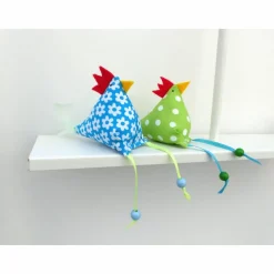 Hühner, Osterdeko, 2 St. Stoffhühner