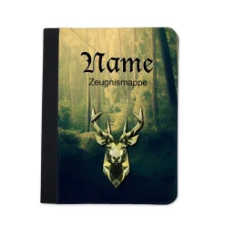 Hirsch Zeugnismappe personalisiert | Zeugnismappe | Zeugnismappe mit Namen | Urkundenmappe