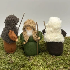 Hirten - klein - Jahreszeitentisch - Krippenfiguren  - Winter - Weihnachten