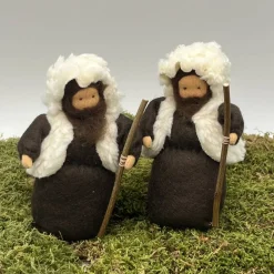 Hirten - klein - Jahreszeitentisch - Krippenfiguren  - Winter - Weihnachten