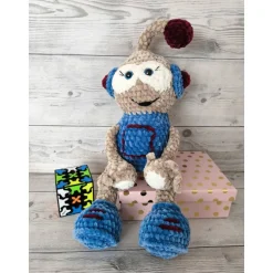 Häkel-Roboter „Flipp“ . Größe: ca. 36 сm