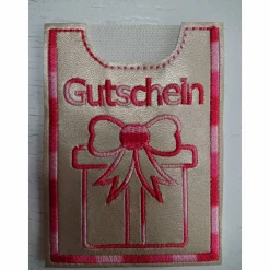 Hülle für einen Gutschein