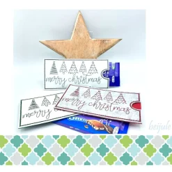 Hülle für Schokolade Merry Christmas