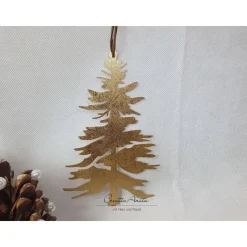 Hängedekoration Tannenbaum - gold