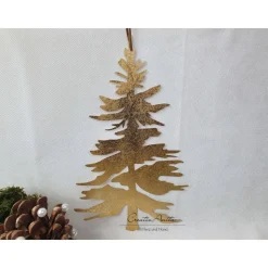 Hängedekoration Tannenbaum - gold