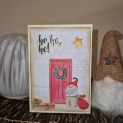 Ho Ho Ho Weihnachtsgruß / Weihnachtsmannkarte / Weihnachtsgeschenk Karte / Festliche Weihnachtskarten / Festliche Karte