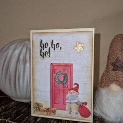 Ho Ho Ho Weihnachtsgruß / Weihnachtsmannkarte / Weihnachtsgeschenk Karte / Festliche Weihnachtskarten / Festliche Karte
