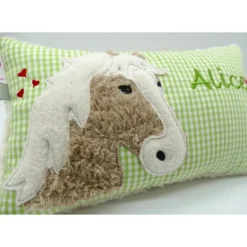 Hobby Horsing Pferdekissen Namenskissen Taufkissen Kuschelkissen Kindergartenkissen Geburtsgeschenk Pferd Pferdchen Pony