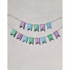 Hochwertige Girlande zum Geburtstag Happy Birthday Wimpelkette aus Papier auf Wunsch personlisiert mit eigenem Namen