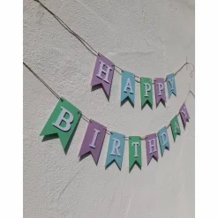 Hochwertige Girlande zum Geburtstag Happy Birthday Wimpelkette aus Papier auf Wunsch personlisiert mit eigenem Namen