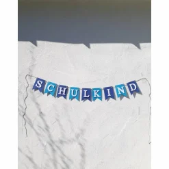Hochwertige Girlande zum Schulanfang, Schulkind, 1. Schultag. Wimpelkette zum Schulstart auf Wunsch personalisiert mit Wunschnamen.