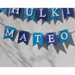 Hochwertige Girlande zum Schulanfang, Schulkind, 1. Schultag. Wimpelkette zum Schulstart auf Wunsch personalisiert mit Wunschnamen.