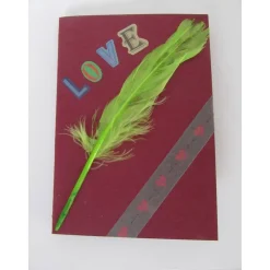 Hochwertige Karte mit Liebe und Herz