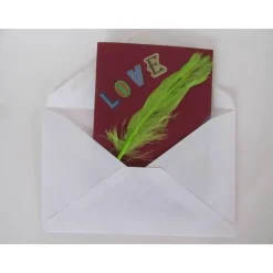 Hochwertige Karte mit Liebe und Herz