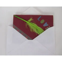 Hochwertige Karte mit Liebe und Herz