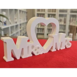 Hochzeit Dekoration - Geschenk - Mr. & Mrs. - Buchstaben - Herz -