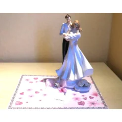 Hochzeit Geldgeschenk Brautpaar mit Baby in Rosa – Geschenkidee für Mädchen & Taufe