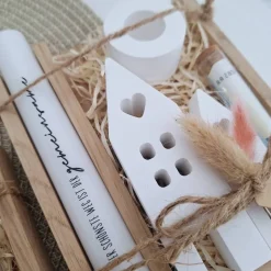 Hochzeit Geldgeschenk Hochzeitsgeschenk Häuser / Lichthäuser Kerzenhalter rund Geschenkset Gutschein Kerzenset Stabkerze