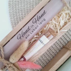 Hochzeit Geldgeschenk Reagenzglas Hochzeitskerze Hochzeitsgeschenk Geschenkset Gutschein Kerzenset Stabkerze Kerzenbox H