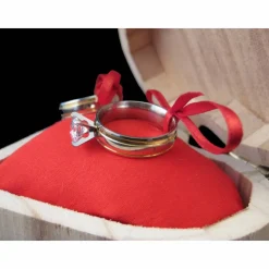 Hochzeit Rustikale RINGBOX Natur Ringkissen aus Holz alternative für Eheringe Herz Ringkästchen Romantische Holzbox Ringschatulle Valentin