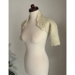 Hochzeit Stola,Stola,Bolero,Jacke,Jacke,Hochzeit,Besondere Anlässe,Blumen Applikation, creme!