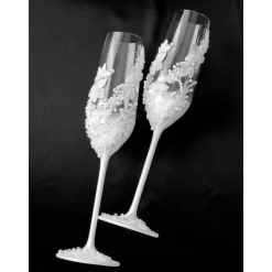 Hochzeitsaccessoires Hochzeitsgläser Sektgläser Sektglas Hochzeitskerzen Brautaccessoires mit Namen