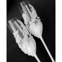 Hochzeitsaccessoires Hochzeitsgläser Sektgläser Sektglas Hochzeitskerzen Brautaccessoires mit Namen