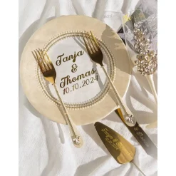 Hochzeitsaccessoires Hochzeitsgläser Sektgläser Sektglas Hochzeitskerzen Brautaccessoires mit Namen Tortenmesser Tortenh