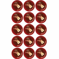 Hochzeitsaufkleber | Liebesbrief mit Herzen - Wir trauen uns