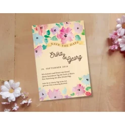 Hochzeitsdesign Aquarell Flowers Printable DIY