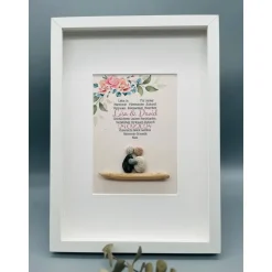 Hochzeitsgeschenk | Personalisiertes Hochzeitsgeschenk Wanddeko | Wandbild Hochzeit | Einzigartiges Hochzeitsgeschenk He