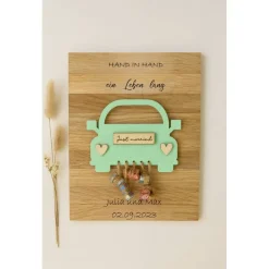 Hochzeitsgeschenk, Geldgeschenk, Holz, Auto, Brautpaar, Geschenk zur Hochzeit