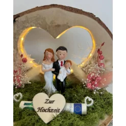 Hochzeitsgeschenk Geldgeschenk Trockenblumen