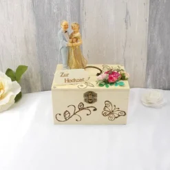 Hochzeitsgeschenk, Holz Box, Geschenk zur Hochzeit, Goldene Hochzeit