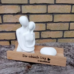 Hochzeitsgeschenk Liebespaar mit Herz aus Raysin