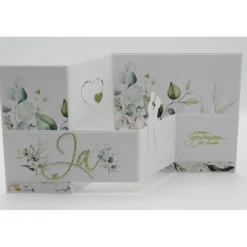 Hochzeitsgeschenk mit Überraschungseffekt - Elegante Geschenkverpackung mit außergewöhnlicher Karte und Geldfach