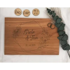 Hochzeitsgeschenk personalisiert, Geschenk Hochzeit, Geschenk fürs Brautpaar, Geschenk mit Namen und Datum