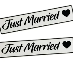 Hochzeitskennzeichen zur Hochzeit Just Married Love Deko Hochzeitsauto Autokennzeichen Fotorequisite Brautpaar Hochzeits