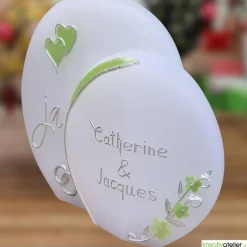 Hochzeitskerze 2 Dochte Doppelscheibe 