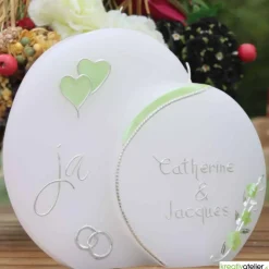 Hochzeitskerze 2 Dochte Doppelscheibe 