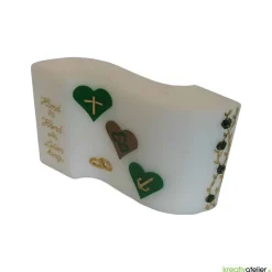 Hochzeitskerze 2 Dochte Doppelwelle, Außergewöhnliche Hochzeitskerze, Doppelhochzeitskerze, Hochzeitskerze ausgefallen