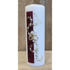 Hochzeitskerze - 25x8 cm -