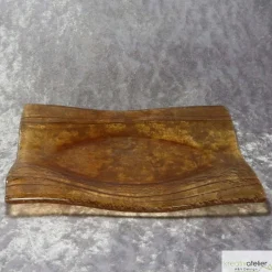 Hochzeitskerze Blumenranke, ovale Formenkerze, gelb/gold mit Ringen, Sonderform, Hochzeitsgeschenk Kerze, personalisierb